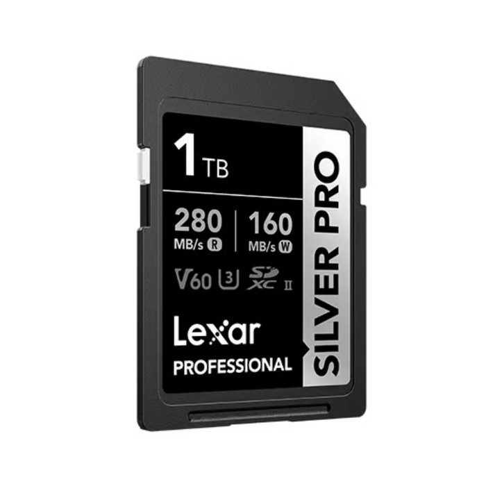 Lexar 1TB Professional Silver Pro SDXC UHS-II Memory Card (280 MB/s)